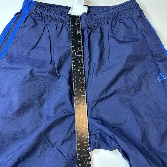 Vintage Adidas Pants Mens Medium Windbreaker Jogger Nylon Track Logo Zip Ankles - Picture 8 of 9